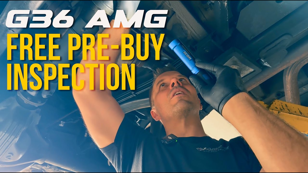 G36 AMG pre-purchase inspection under the hood