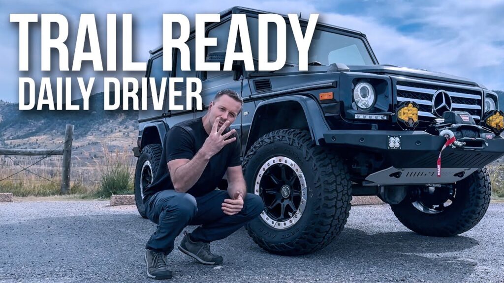 2015 G550 4-inch lift with 35-inch tires and rock sliders daily driver