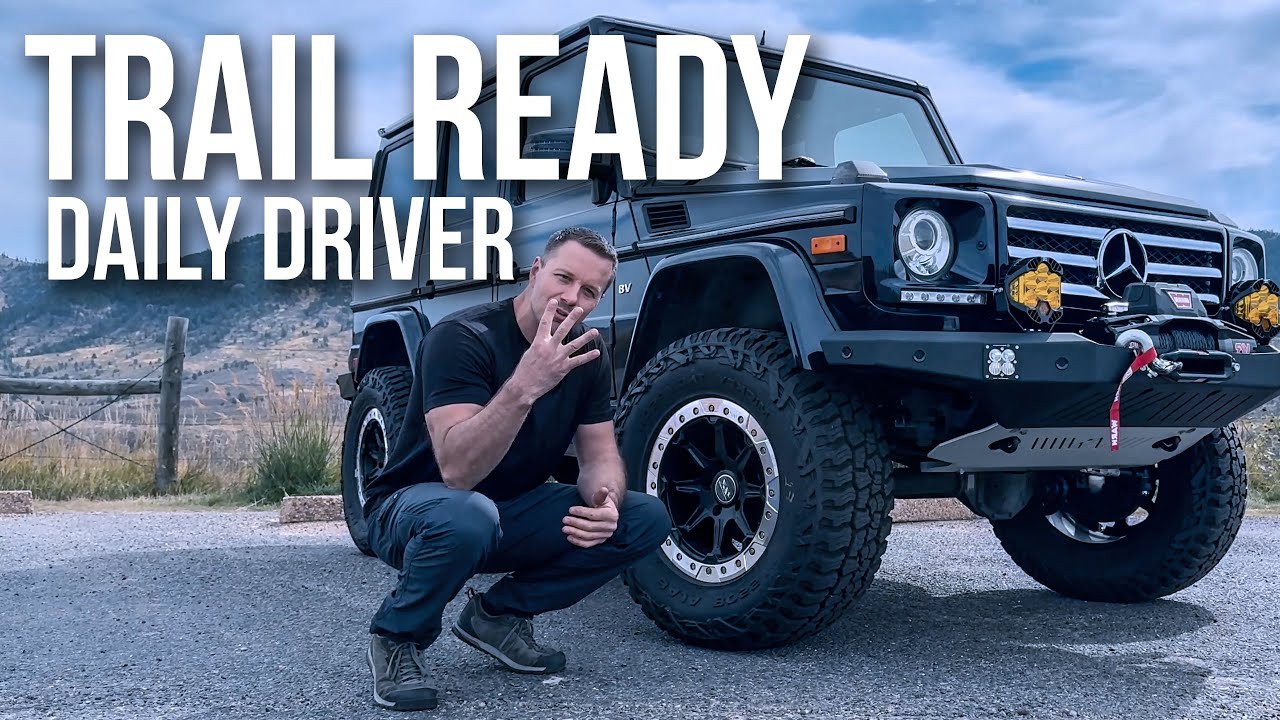 2015 G550 4-inch lift with 35-inch tires and rock sliders daily driver